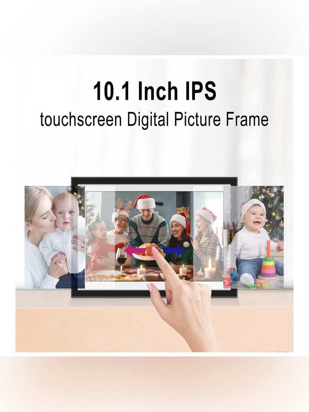 Youyu 10.1” WiFi Digital Photo Frame 32GB Touchscreen NEW Sealed